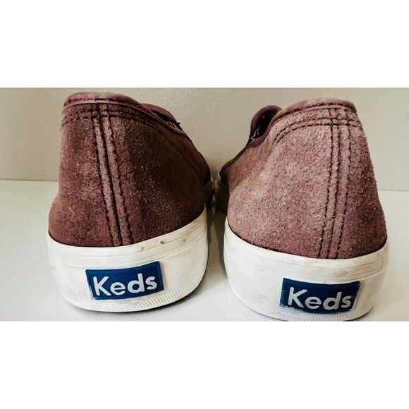 Keds women's Double Decker suede mauve slip-ons. Size 8. - Picture 5 of 9